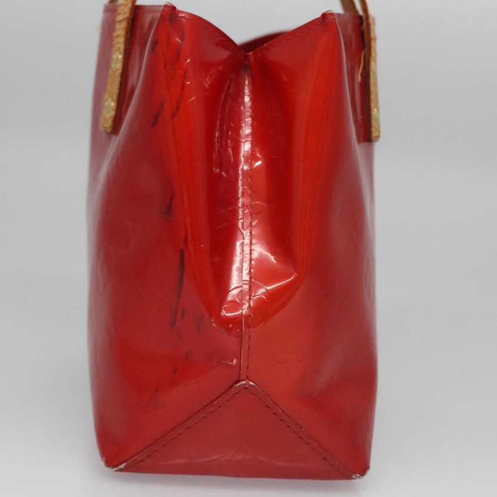 LOUIS VUITTON Monogram Vernis Reade PM Hand Bag Red Rouge M91088 - Picture 6 of 16